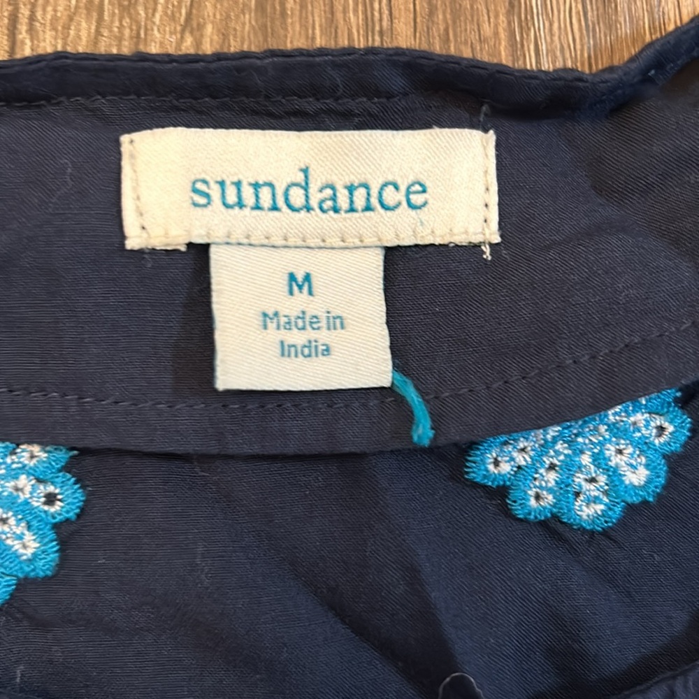 Navy Blue Floral Women's Top - Picture 5 of 7